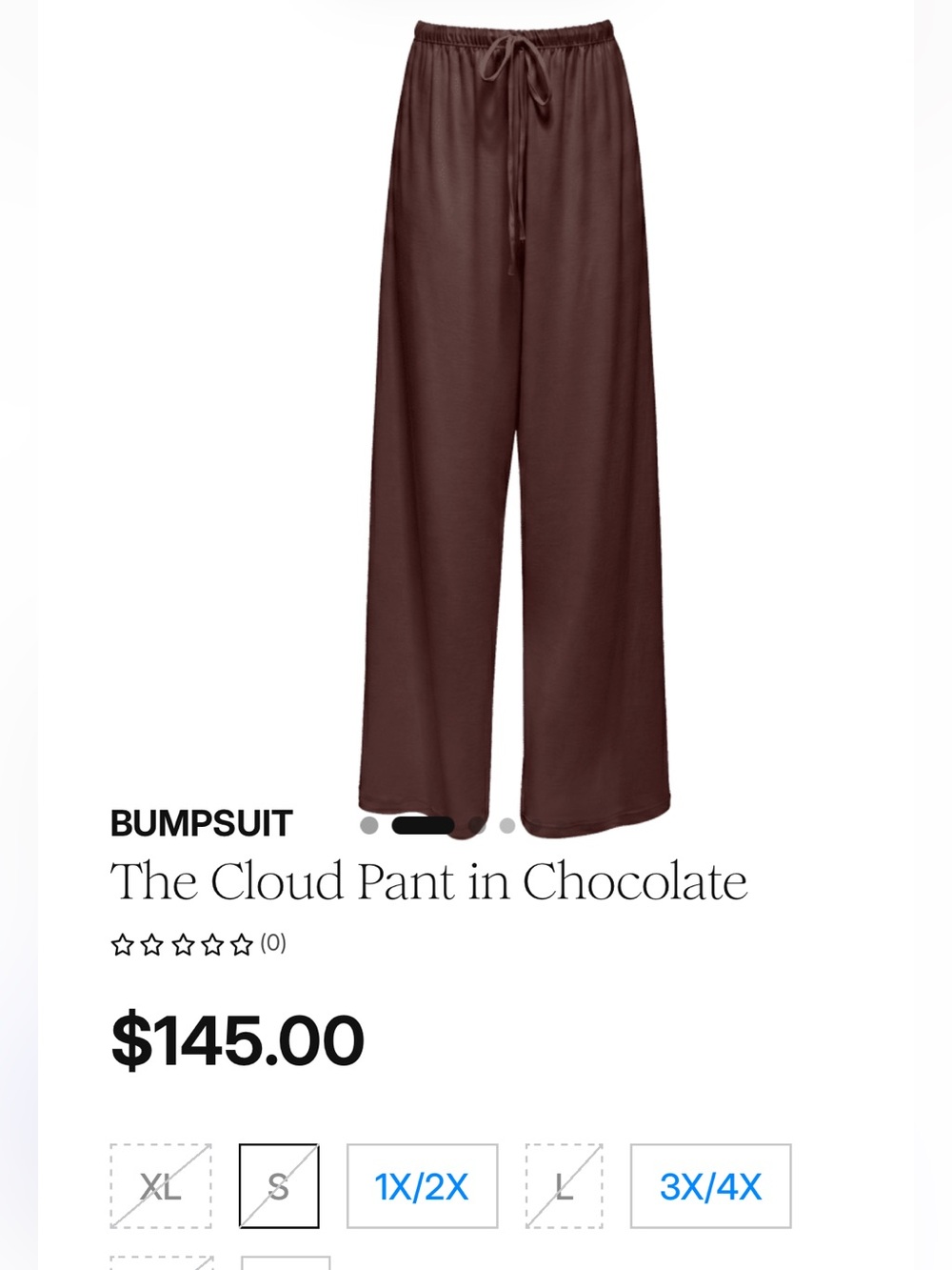 Wide-Leg Drawstring Pants in Chocolate Brown - Women's Comfortable Fit